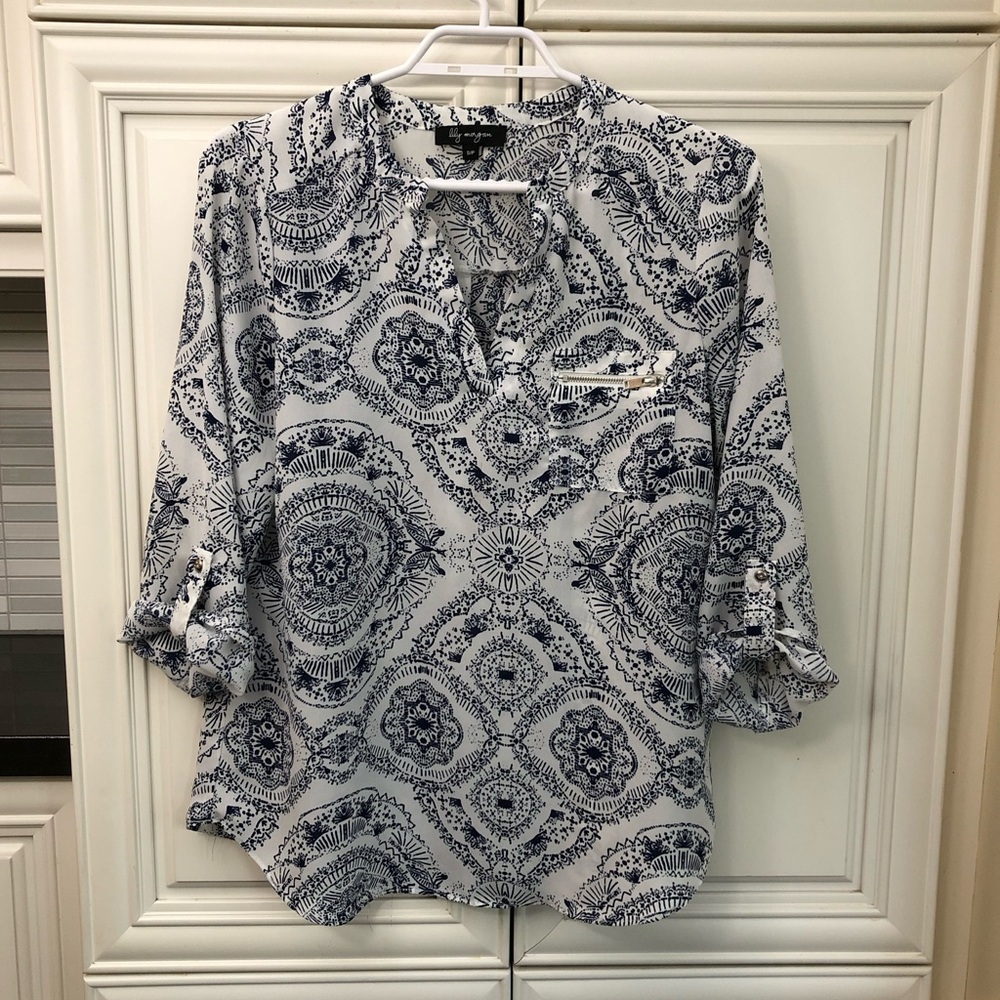 Lily Morgan ladies l/s blouse